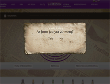 Tablet Screenshot of gubernija.lt